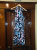 BONEYARD Multiple Prints Halter Neck Dress