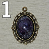 Galactic Resin Pendant Necklace - 1.25" + 1.5"