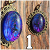Galactic Resin Pendant Necklace - 1.25" - 1.5"