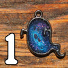 Shimmering Ghost Resin Pendant Necklace
