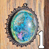 Galactic Resin Pendant Necklace - 2"