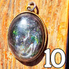Galactic Resin Pendant Necklace - 2"