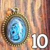 Galactic Resin Pendant Necklace - 1"