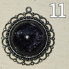 Galactic Resin Pendant Necklace - 1"