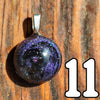 Galactic Resin Pendant Necklace - 1"