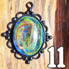 Galactic Resin Pendant Necklace - 2"