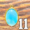 Galactic Resin Pendant Necklace - 1.25" - 1.5"