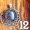 Galactic Resin Pendant Necklace - 1"