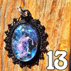 Galactic Resin Pendant Necklace - 1.25" - 1.5"