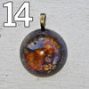 Galactic Resin Pendant Necklace - 1"