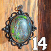 Galactic Resin Pendant Necklace - 2"