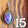 Galactic Resin Pendant Necklace - 1"