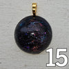 Galactic Resin Pendant Necklace - 1"