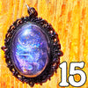 Galactic Resin Pendant Necklace - 2"