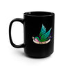 Faygele/Little Bird Gay Pride Black Mug, 15oz