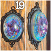 Galactic Resin Pendant Necklace - 2"