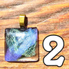 Galactic Resin Pendant Necklace - 1"