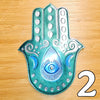 Hamsa/Hand of Miriam Resin Wall Art