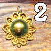Green Shimmer Resin Pendant Necklace