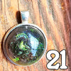 Galactic Resin Pendant Necklace - 1.25" - 1.5"