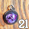 Galactic Resin Pendant Necklace - 1"