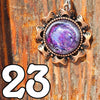 Galactic Resin Pendant Necklace - 1"