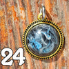Galactic Resin Pendant Necklace - 1"