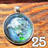 Galactic Resin Pendant Necklace - 1.25" - 1.5"