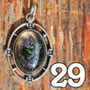 Galactic Resin Pendant Necklace - 1"