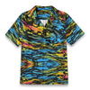 NerdyKeppie Splatterwave Unisex Cotton Hawaiian Short Sleeve Shirt. 