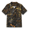 NerdyKeppie Splatterwave Unisex Cotton Hawaiian Short Sleeve Shirt. 