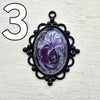 Galactic Resin Pendant Necklace - 2"