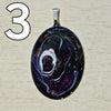 Galactic Resin Pendant Necklace - 1.25" + 1.5"