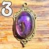 Galactic Resin Pendant Necklace - 1.25" - 1.5"