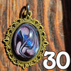 Galactic Resin Pendant Necklace - 1.25" - 1.5"