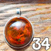 Galactic Resin Pendant Necklace - 1.25" - 1.5"