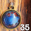 Galactic Resin Pendant Necklace - 1.25" - 1.5"