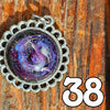 Galactic Resin Pendant Necklace - 1.25" - 1.5"