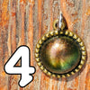Green Shimmer Resin Pendant Necklace