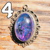 Galactic Resin Pendant Necklace - 1.25" - 1.5"