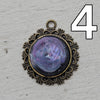 Galactic Resin Pendant Necklace - 1"