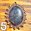 Galactic Resin Pendant Necklace - 1.25" + 1.5"
