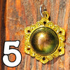 Green Shimmer Resin Pendant Necklace