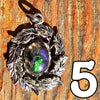 Galactic Resin Pendant Necklace - .75"