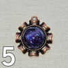 Galactic Resin Pendant Necklace - 1"