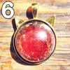 Galactic Resin Pendant Necklace - 1.25" - 1.5"