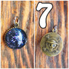 Galactic Resin Pendant Necklace - 1"