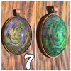 Galactic Resin Pendant Necklace - 2"