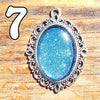 Galactic Resin Pendant Necklace - 1.25" - 1.5"