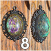 Galactic Resin Pendant Necklace - 2"